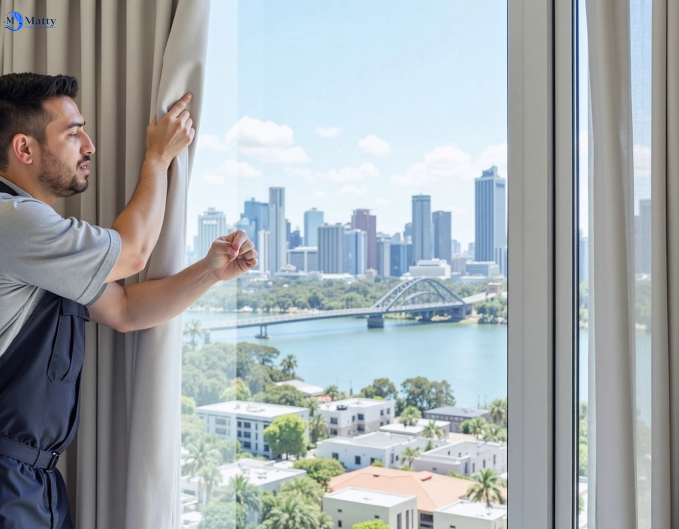 Professional curtain steam cleaning service tullamarine-vic QLD by Matty Curtain Cleaning